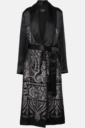Etro Silk-blend belted coat