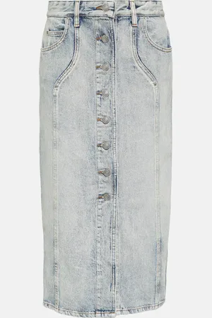 Marant Etoile Vandy denim midi skirt