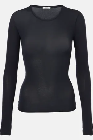 Fforme Ames sheer silk-blend top