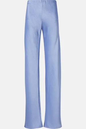 Vince High-rise satin wide-leg pants