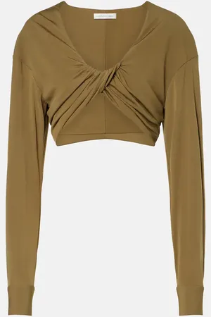 CHRISTOPHER ESBER Vivenda jersey crop top