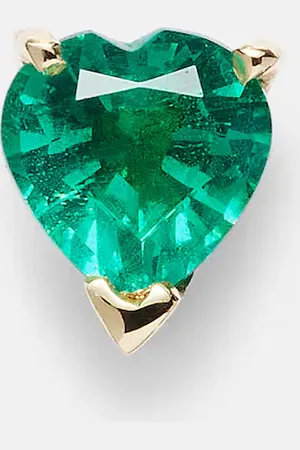 Roxanne First 14kt single earring with emerald