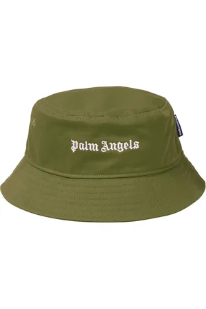 Palm Angels Logo cotton bucket hat