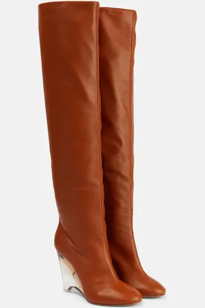 Alaïa Leather knee-high boots