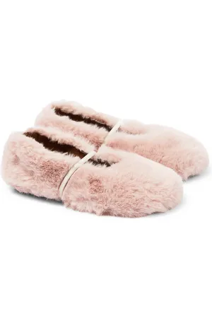 PèPè Faux fur ballet flats