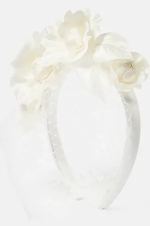 Jennifer Behr Bridal Camelia silk-blend headband