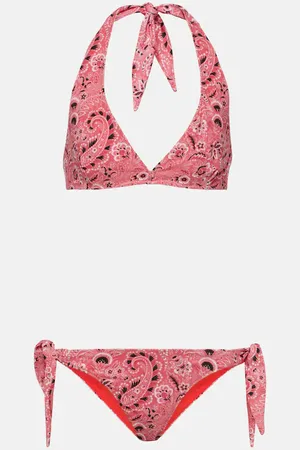 Etro Paisley halterneck bikini