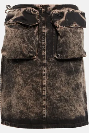 Miu Miu Denim midi skirt