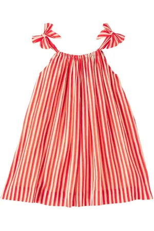 BONPOINT Eloise striped crÃªpe dress