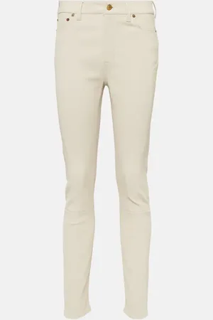 Ralph Lauren High-rise skinny leg leather pant