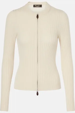 Loro Piana Coste ribbed-knit cashmere jacket