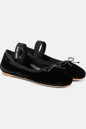 Miu Miu Velvet ballet flats