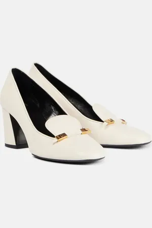Khaite Elio 65 leather loafer pumps