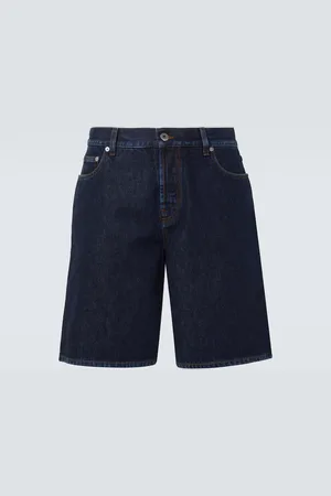 Burberry Mid-rise denim shorts