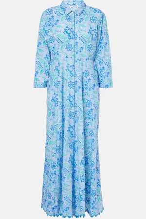 Juliet Dunn Floral cotton maxi dress