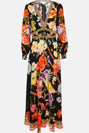 Camilla Embellished silk maxi dress