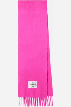 Acne Studios Logo wool-blend scarf