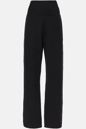Alaïa High-rise wool-blend straight pants