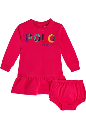 Ralph Lauren Baby cotton fleece dress and bloomers set