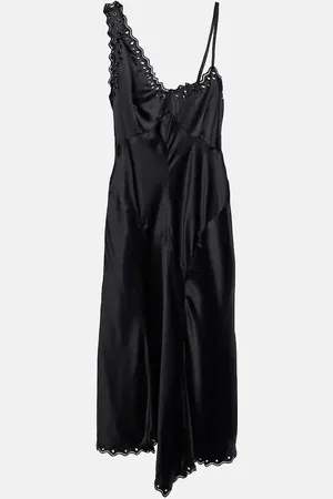 Isabel Marant Ayrich embroidered silk midi dress