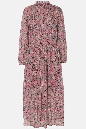 Marant Etoile Dalida printed cotton voile midi dress