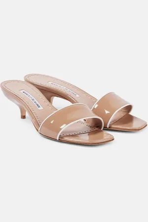 Manolo Blahnik Helamu patent leather mules