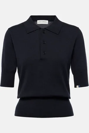 EXTREME CASHMERE NÂ°351 Park cotton and cashmere polo shirt