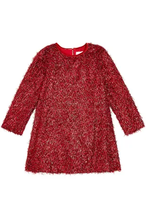 MONNALISA Fringed LurexÂ® dress