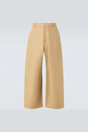 Acne Studios Cotton twill wide-leg pants