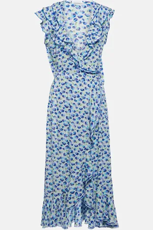 POUPETTE ST BARTH Triny printed ruffled midi dress