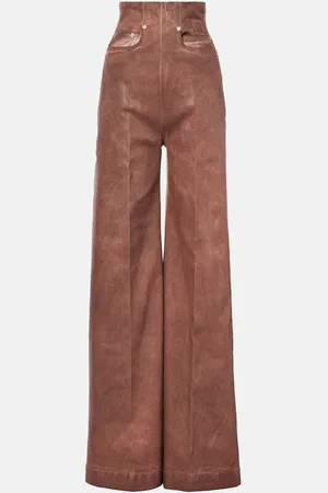 Rick Owens Dirt Cooper high-rise wide-leg jeans