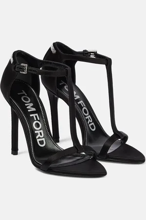 Tom Ford T crystal-embellished satin sandals