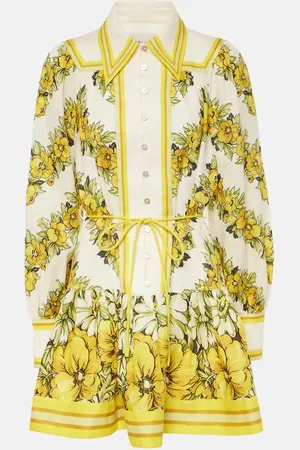ALÉMAIS Gisela floral linen shirt dress