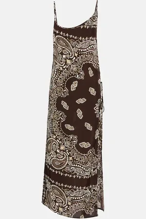 The Attico Bandana printed muslin midi dress
