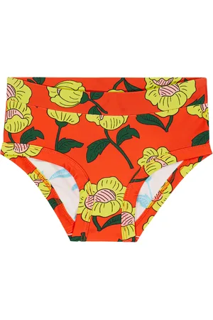 Mini Rodini Flowers high-rise swim shorts