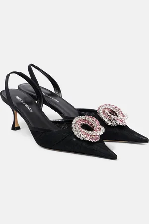 Mach & Mach Galaxy embellished slingback pumps