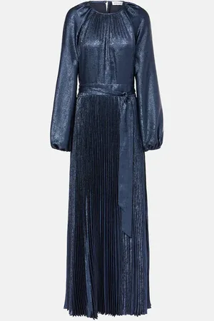 Simkhai Varenya pleated satin maxi dress