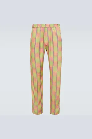 DRIES VAN NOTEN Checked straight pants
