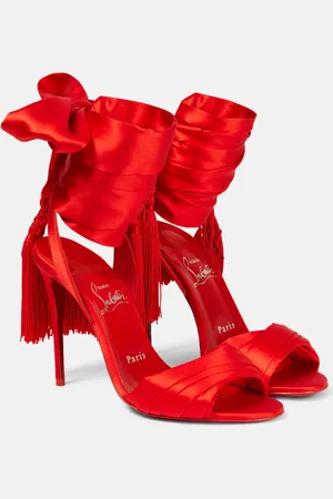 Christian Louboutin Sevillana 100 crÃªpe satin sandals