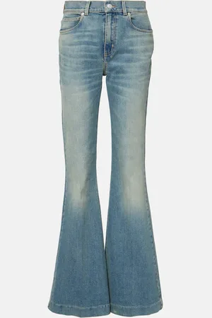 Alexander McQueen Faded flared jeans