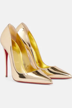 Christian Louboutin So Kate mirrored leather pumps