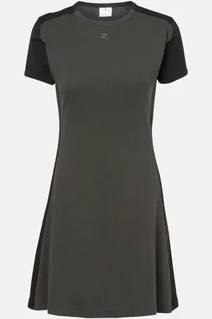 Courrèges Logo cotton jersey T-shirt dress