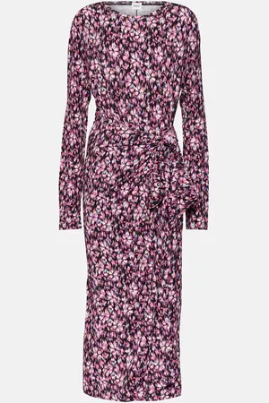 Marant Etoile Lissy printed jersey midi dress