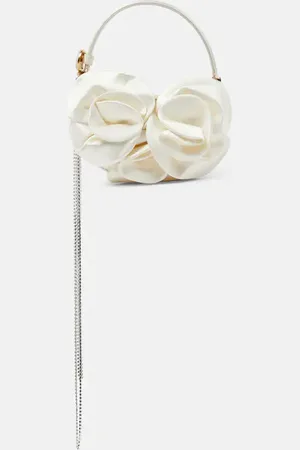 MAGDA BUTRYM Vesna Micro floral-appliquÃ© satin tote bag