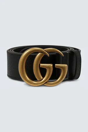 Gucci Leather belt with Double G buckle