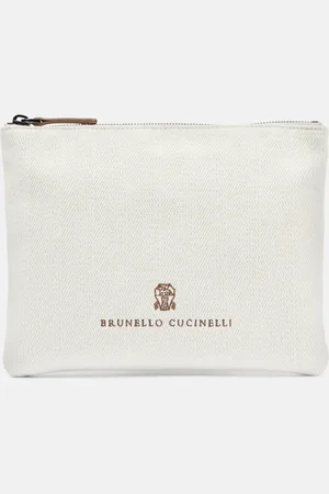 Brunello Cucinelli Leisure Small canvas clutch