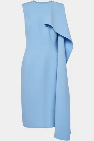 Oscar de la Renta Ruffled wool-blend midi dress