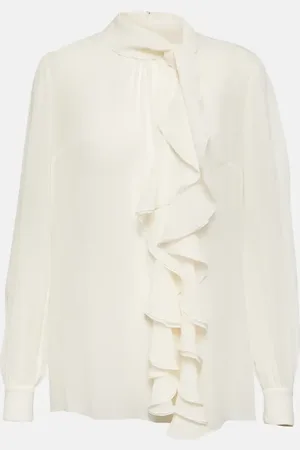 Dolce & Gabbana Ruffled silk blouse
