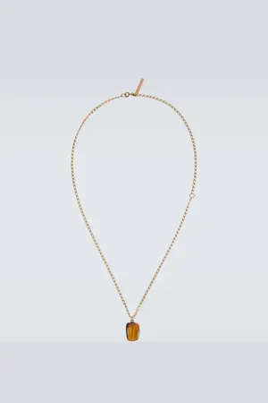 DRIES VAN NOTEN Plated pendant necklace