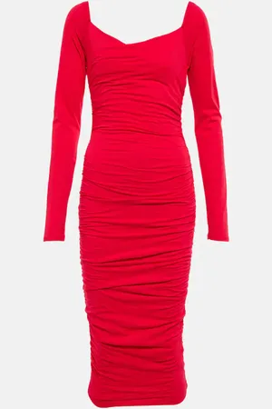 Velvet Gauzy Whisper jersey midi dress